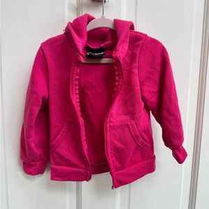 Real Love 2T Girls Pink Hoodie Sweatshirt- MISSING ZIPPER